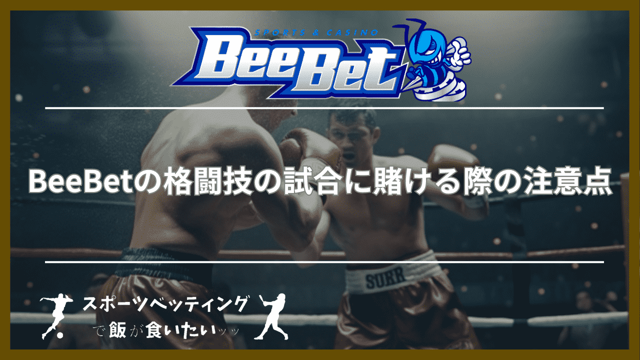 BeeBet(ビーベット)の格闘技の試合に賭ける際の注意点