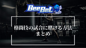 BeeBet(ビーベット)で格闘技の試合に賭ける方法まとめ