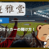 遊雅堂(ゆうがどう)のサッカーの賭け方！対応リーグや賭け方の種類を紹介