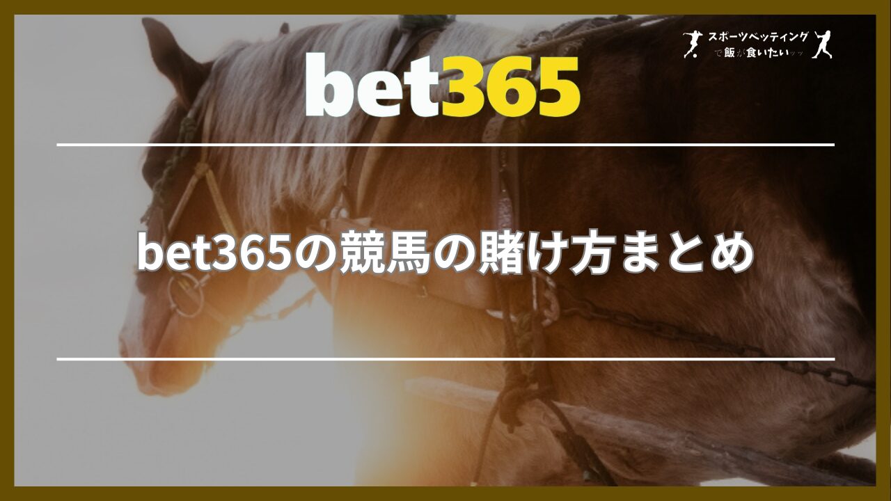 bet365の競馬の賭け方まとめ