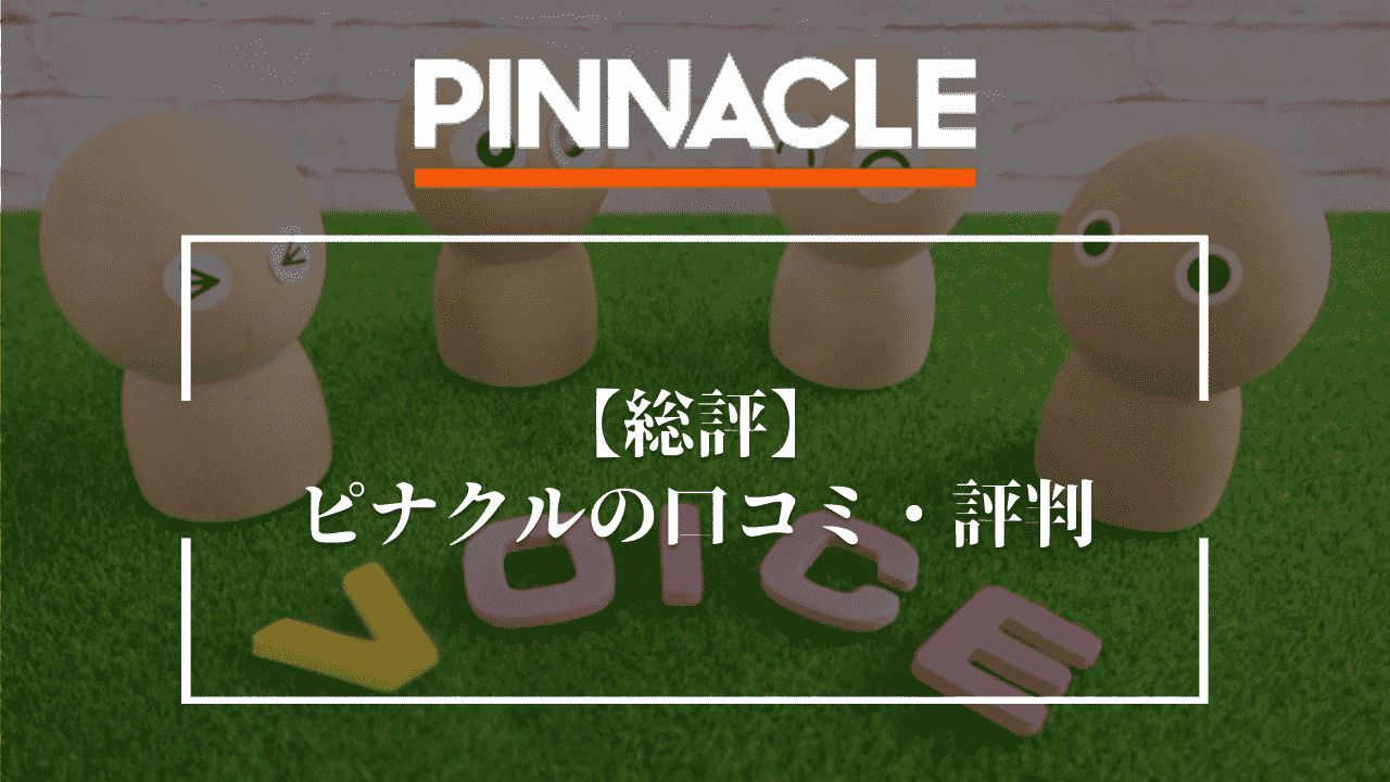 【総評】ピナクル(Pinnacle)の口コミ・評判