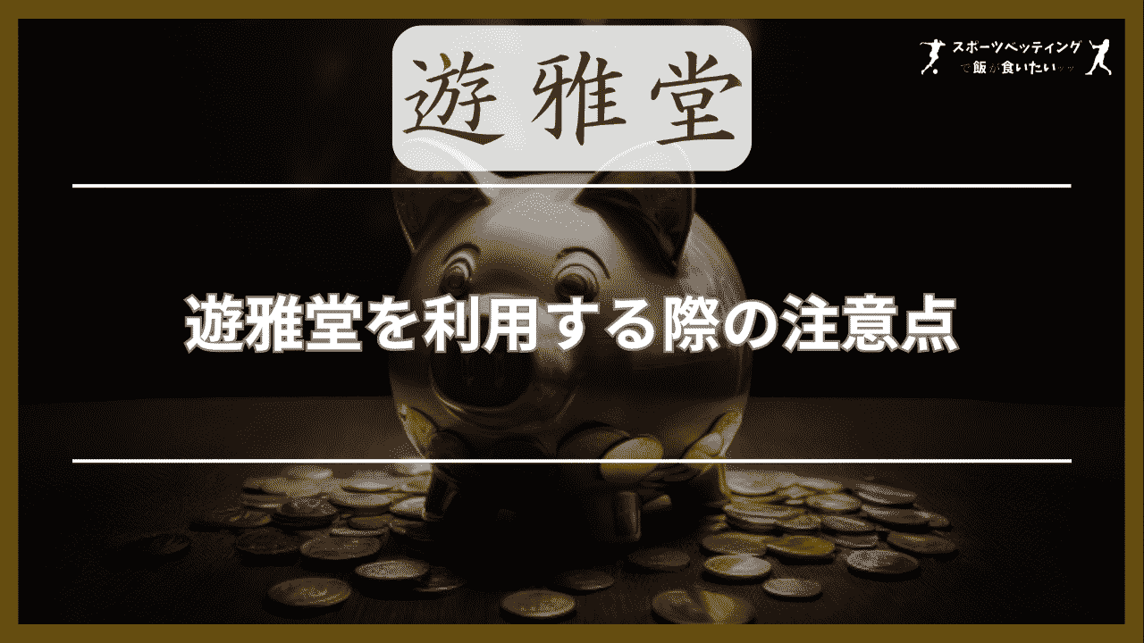 遊雅堂 注意点